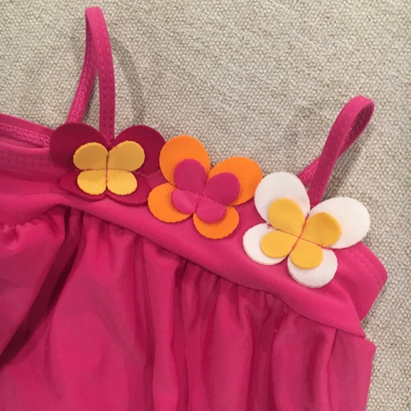 Pink and Orange Floral Swimsuit - Picture 10 of 16